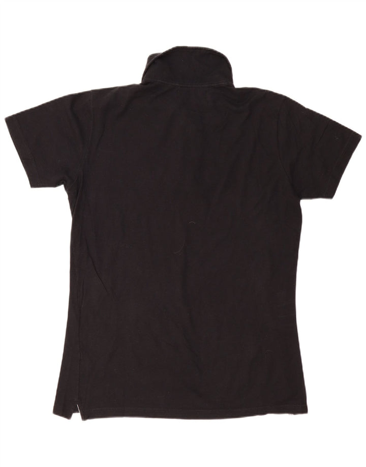 Rifle Herren-Poloshirt, groß, aus schwarzer Baumwolle