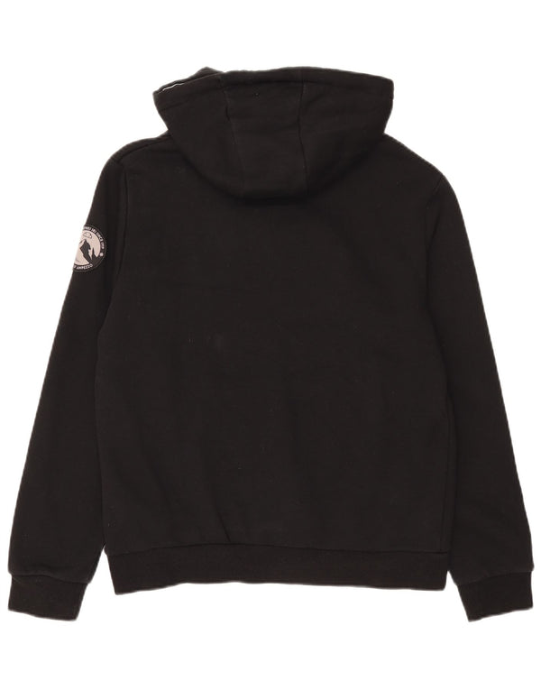 Ellesse Womens Graphic Hoodie Pullover UK 12 Mittelschwarze Baumwolle