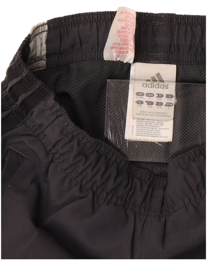 Adidas Bermuda Sportshorts für Jungen, 9–10 Jahre, graues Colourblock-Polyester