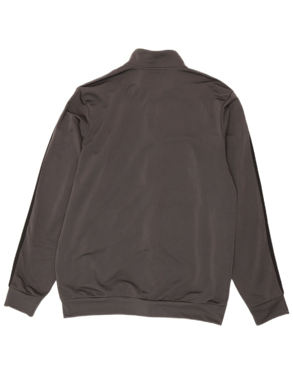 Adidas Herren-Trainingsanzug-Top-Jacke, großes graues Polyester