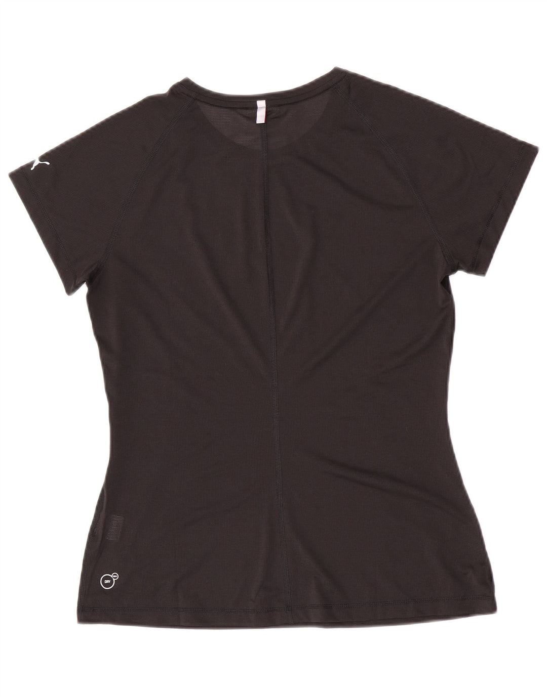 Puma Damen See Through Graphic T-Shirt Top UK 12 Medium Schwarz