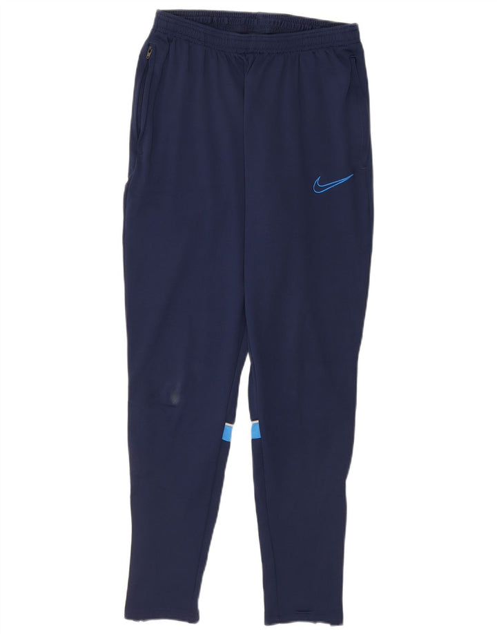 Nike Herren Dri Fit Trainingshose Mittelgroßes marineblaues Farbblock-Polyester