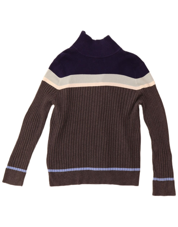 Eddie Bauer Womens Tall Cardigan Sweater UK 20 2XL Graue Colourblock-Baumwolle