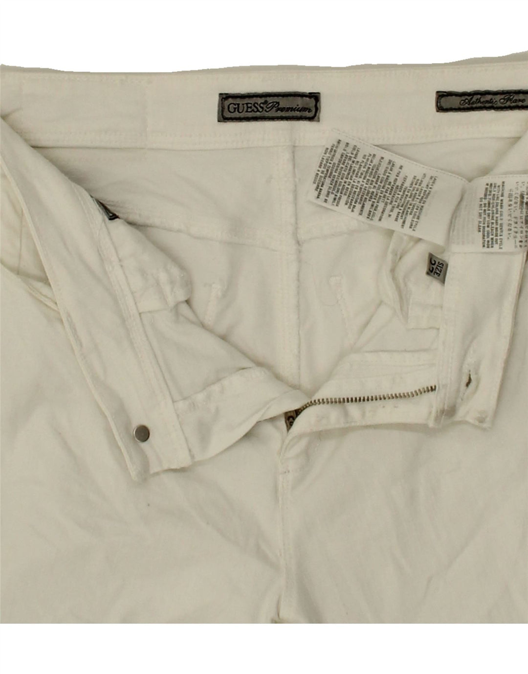 GUESS Womens Bootcut Jeans W27 L29 White Cotton Vintage Guess and Second-Hand Guess from Messina Hembry 