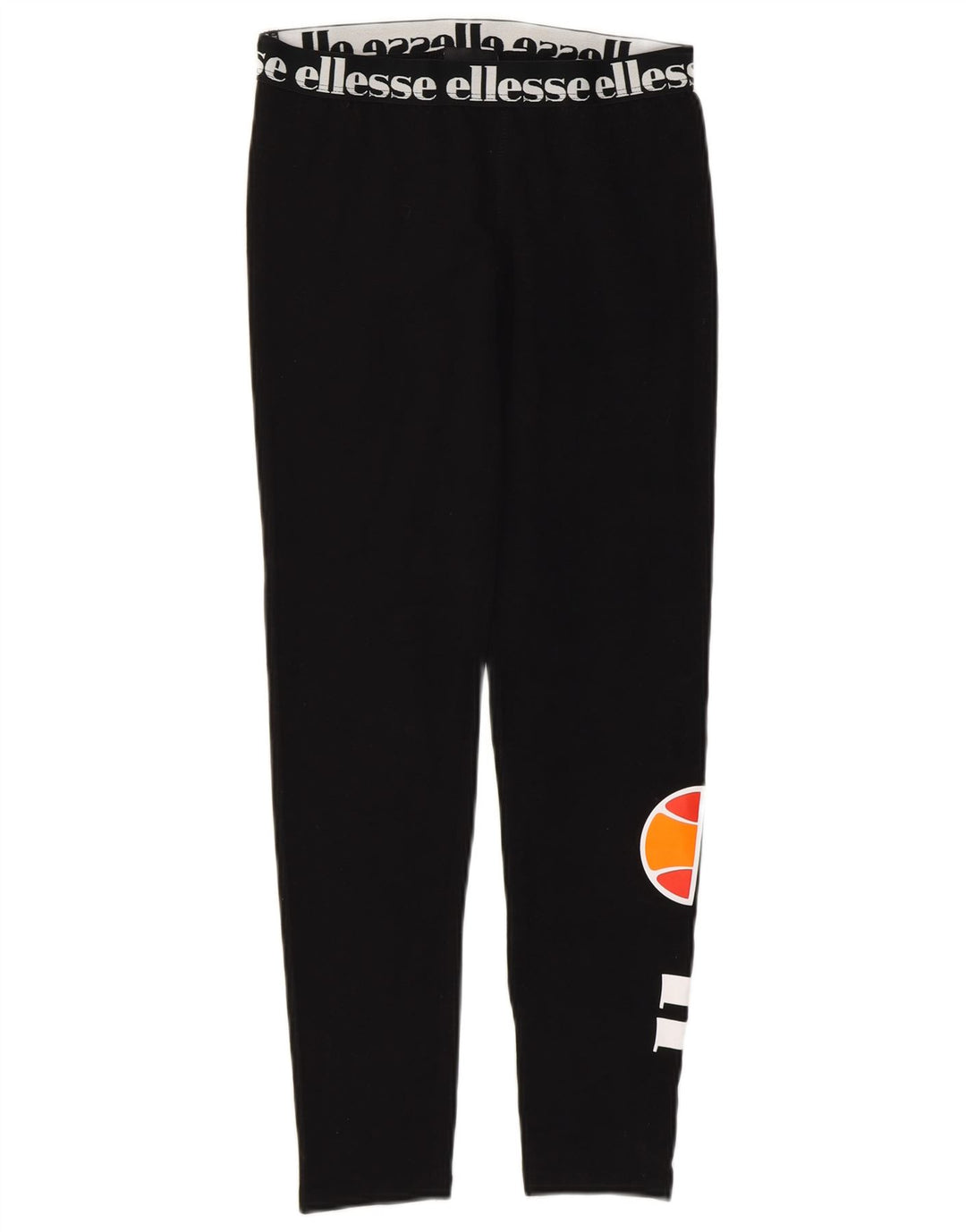 Ellesse Womens Graphic Leggings UK 4 XS Schwarz