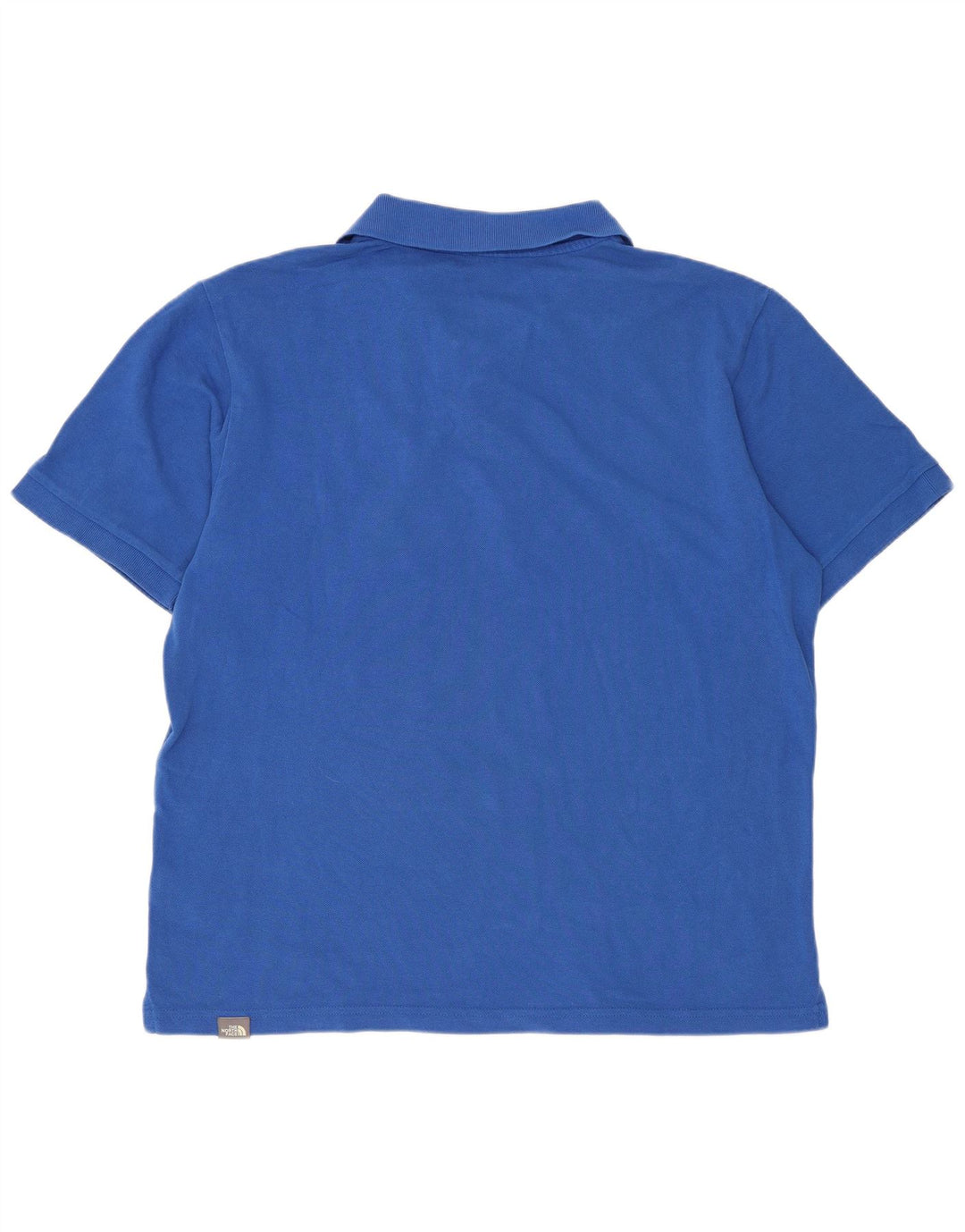 The North Face Herren-Poloshirt aus mittelblauer Baumwolle