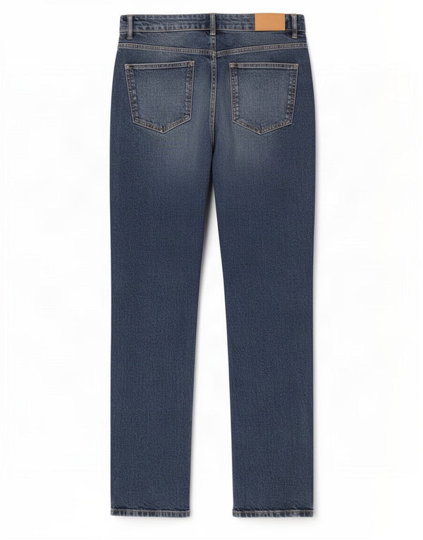 Zara Damen Straight Jeans EU 40 Medium W30 L33 Blaue Baumwolle