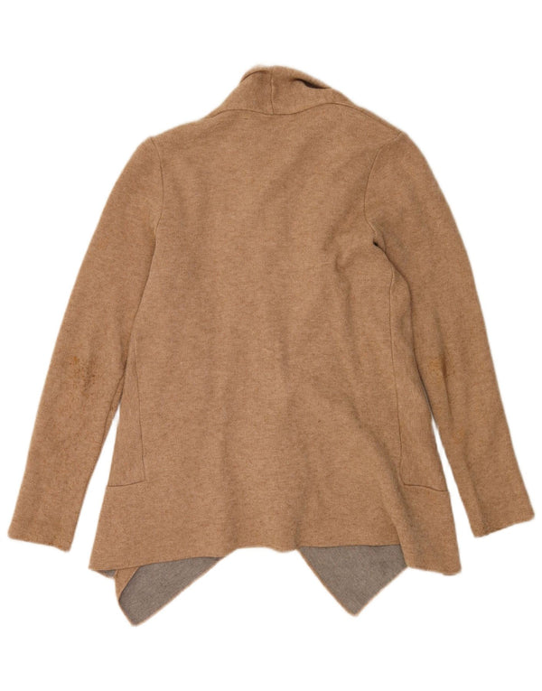 Offener Strickjackenpullover für Damen von Zara, Gr. 10, Größe S, Beige, Viskose