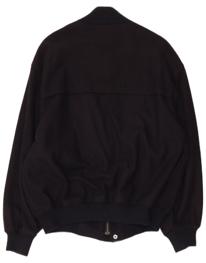 WHITE SAILS Herren Bomberjacke IT 54 2XL Marineblaue Wolle