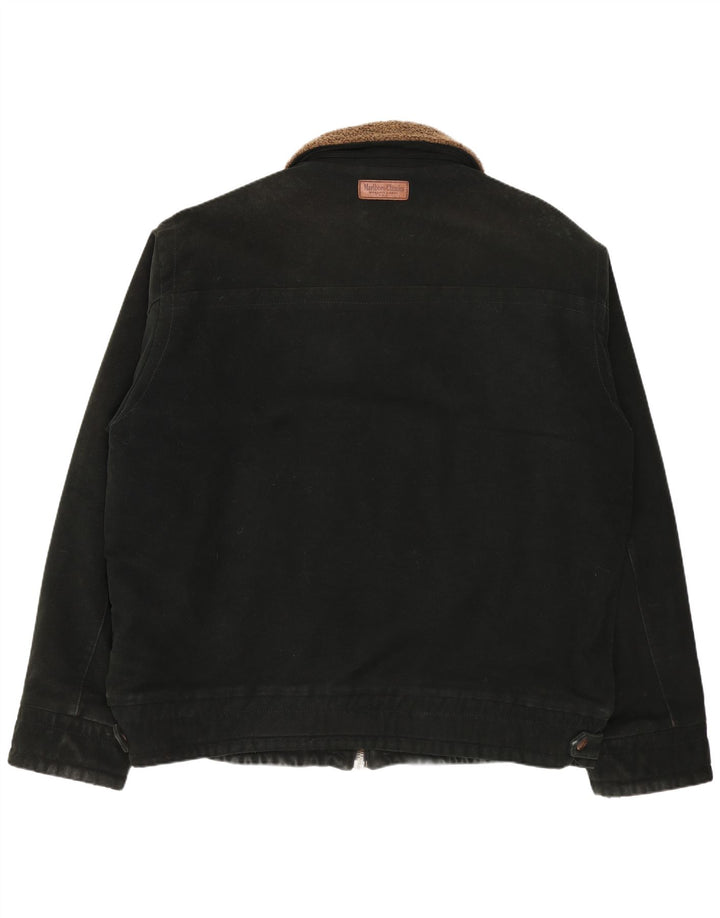 Marlboro Classics Herren Bomberjacke UK 46 3XL Grüne Baumwolle
