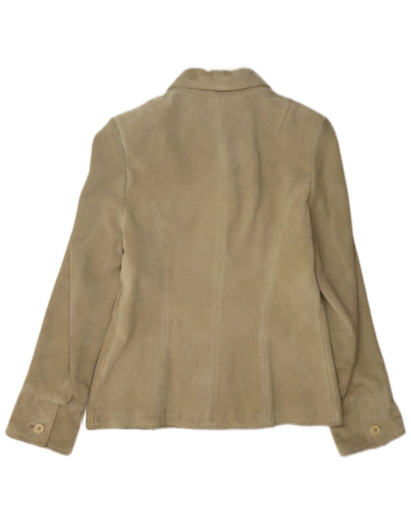 Conbipel Womens Natural Wear Overshirt Wildlederhemd UK 10 Small Khaki