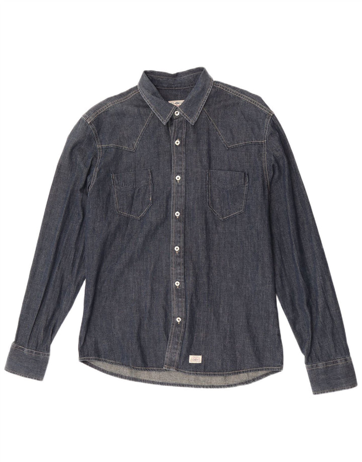 Energie Herren Jeanshemd XL Blau Baumwolle
