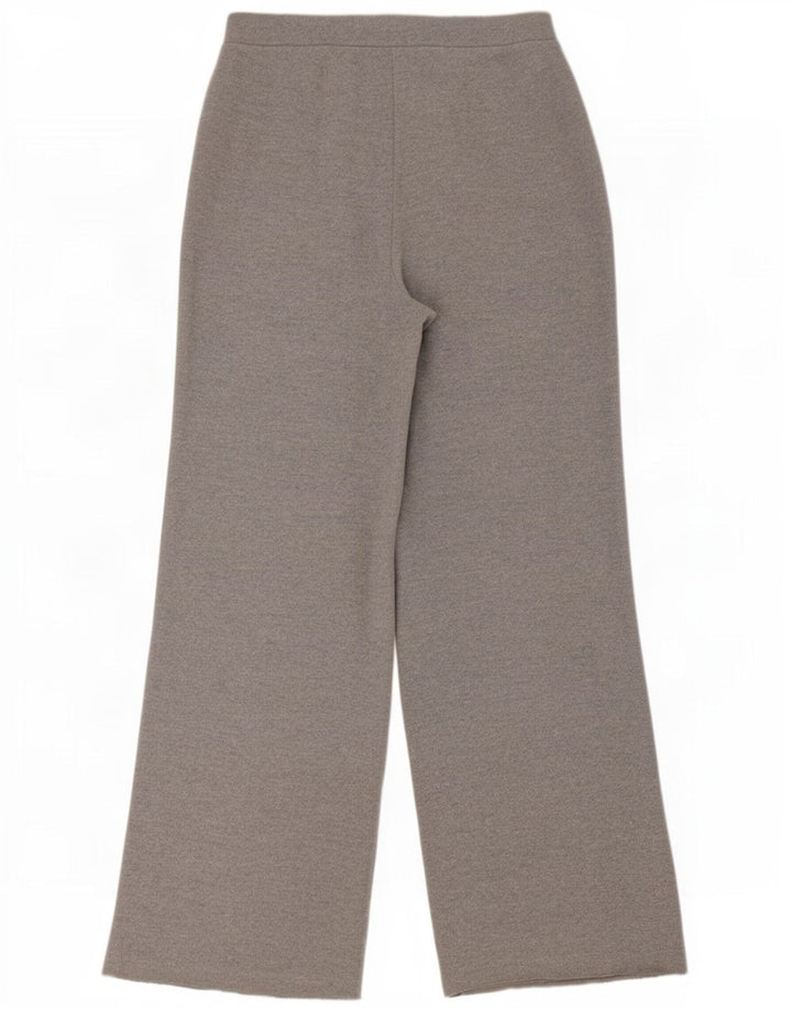 Zara Damen-Trainingshose mit weitem Bein, UK 12, Mittelgrau, Polyester