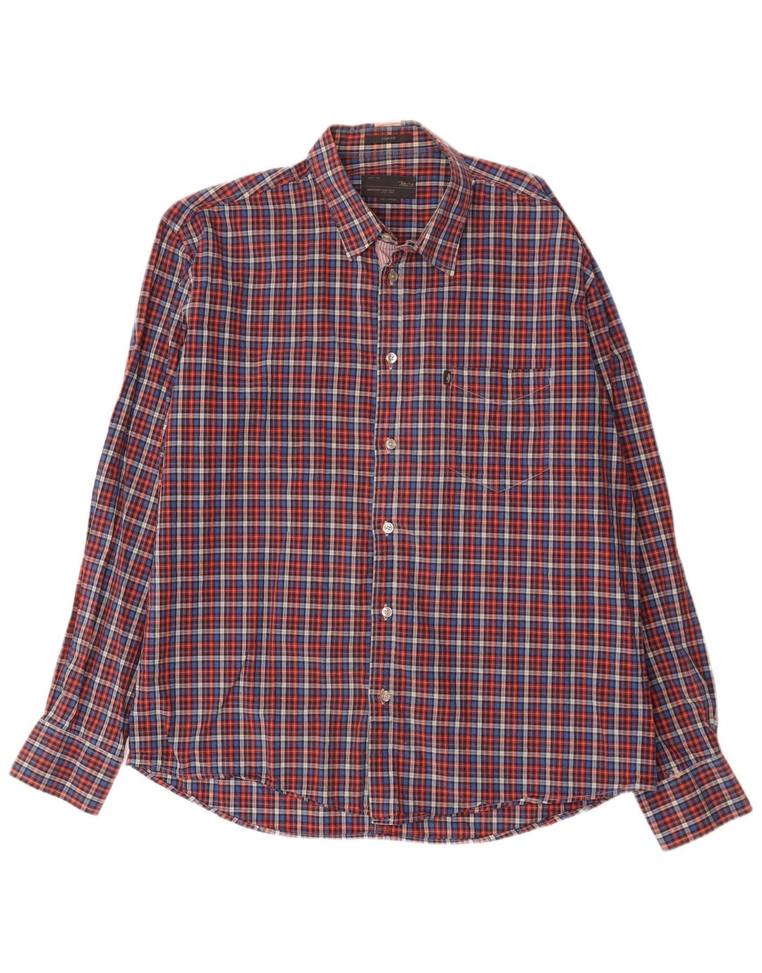 Marlboro Classics Herrenhemd 2XL Mehrfarbig kariert aus Baumwolle