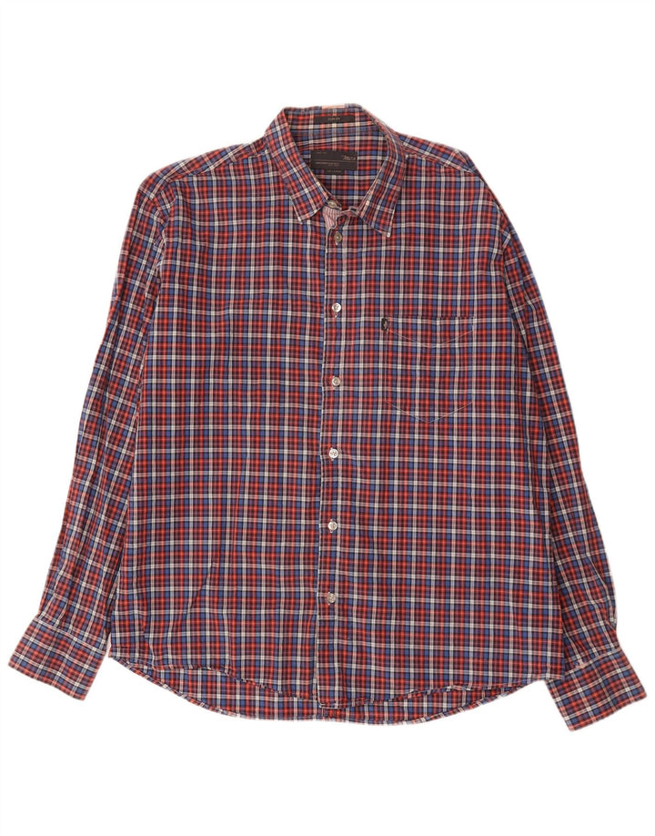 Marlboro Classics Herrenhemd 2XL Mehrfarbig kariert aus Baumwolle