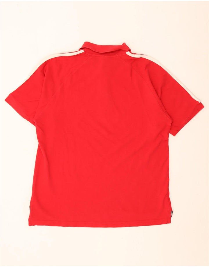 Adidas Herren Poloshirt Mittelrote Baumwolle