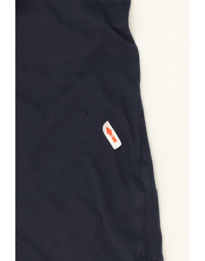 Tommy Hilfiger Herren-T-Shirt mit Grafik, mittelmarineblaue Baumwolle