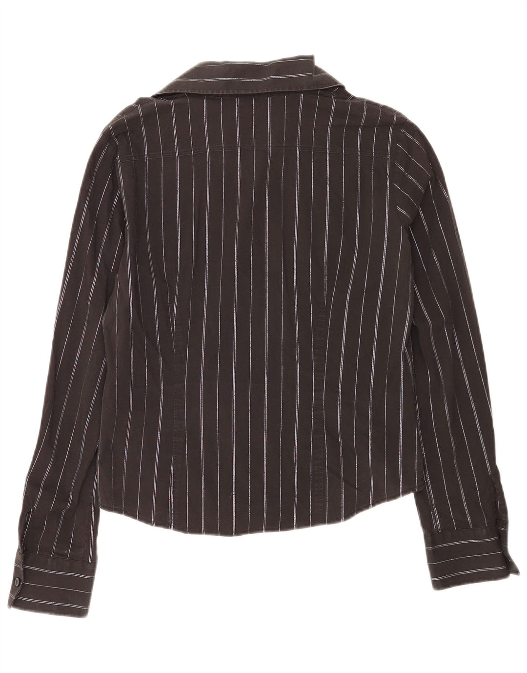 Benetton Damenhemd UK 16 Large Schwarz gestreift