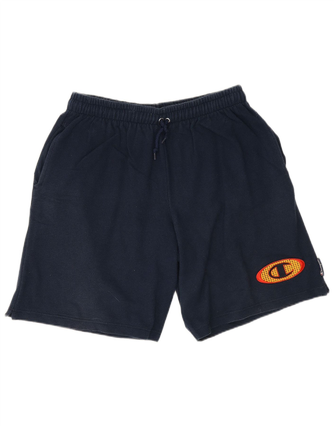 Champion Herren-Sportshorts mit Grafik, mittelblaue Marineblau-Baumwolle