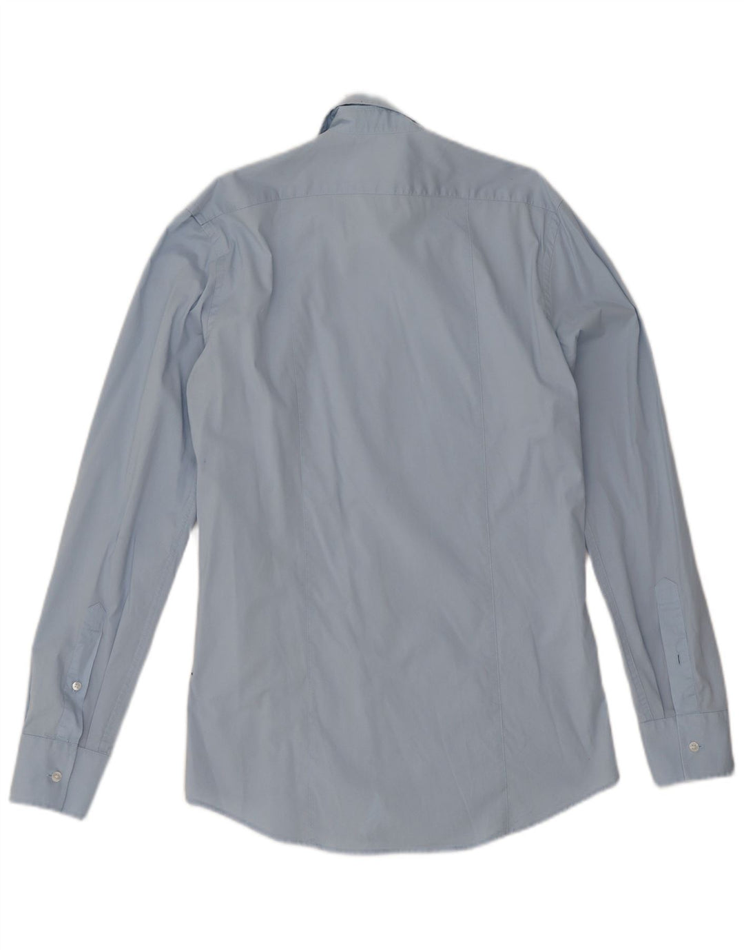 Calvin Klein Herren-Slim-Fit-Hemd aus mittelblauer Baumwolle