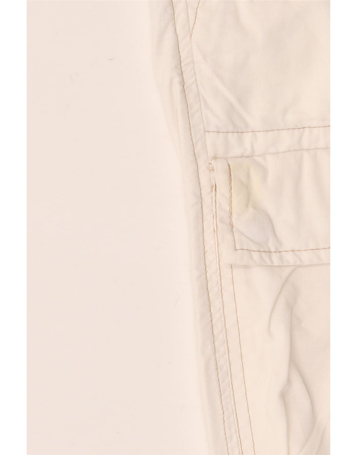 Fordocks Damen Cargo-Bermudashorts IT 44 Medium W30 Off White Cotton