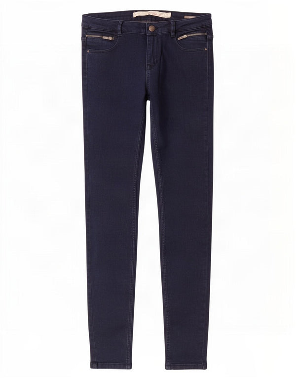 Zara Damen Trafaluc Skinny Jeans EU 38 Small W28 L32 Marineblau Baumwolle