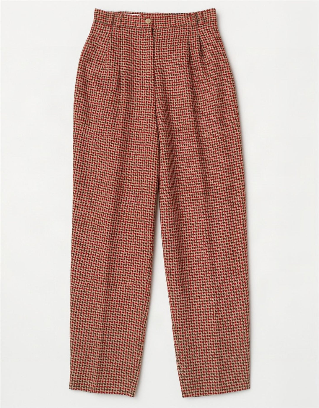 Richard Meyer Damen-Hose mit hoher Taille, kurz geschnitten, EU 38, Mittel W28 L26, Rot