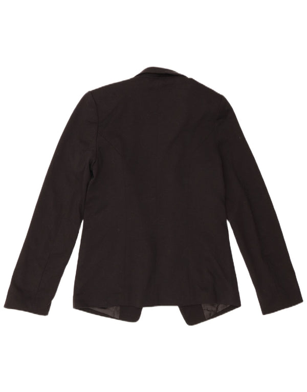 Oasis Womens Open Blazer Jacke UK 8 Small Schwarz Polyester