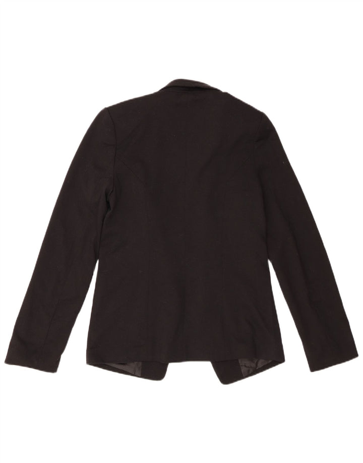 Oasis Womens Open Blazer Jacke UK 8 Small Schwarz Polyester