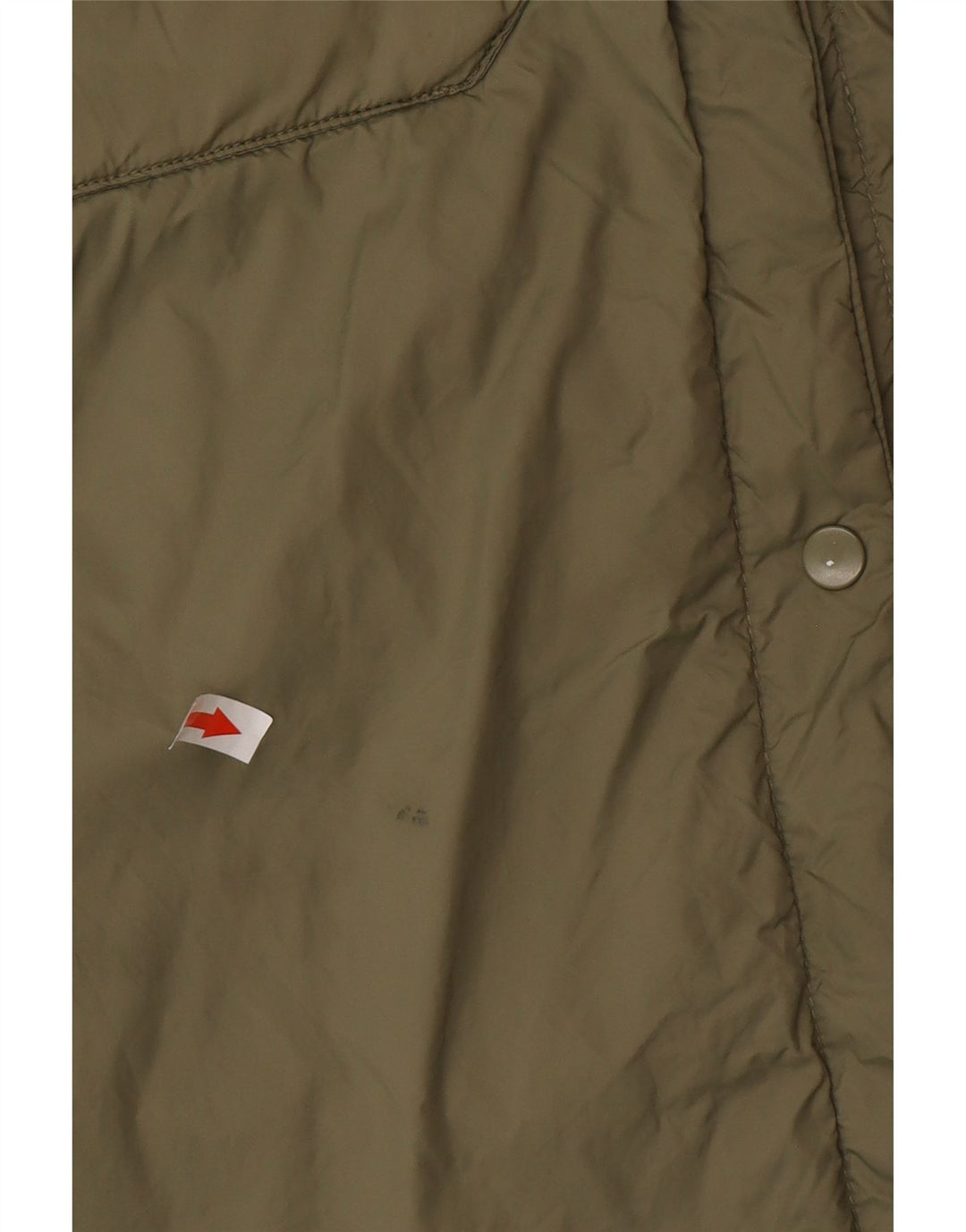 Zara Damen Übergroßer Windjacke-Mantel UK 16 Large Khaki Polyamid