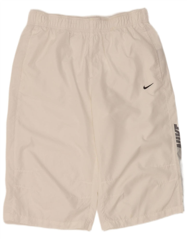 Nike Herren-Sportshorts mit Grafik, groß, aus weißem Polyester