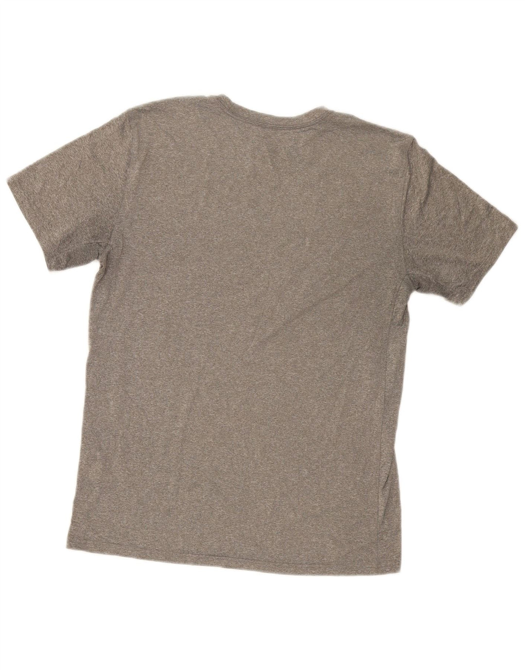 Nike Damen Dri Fit Graphic T-Shirt Top UK 14 Mittelgraues Polyester