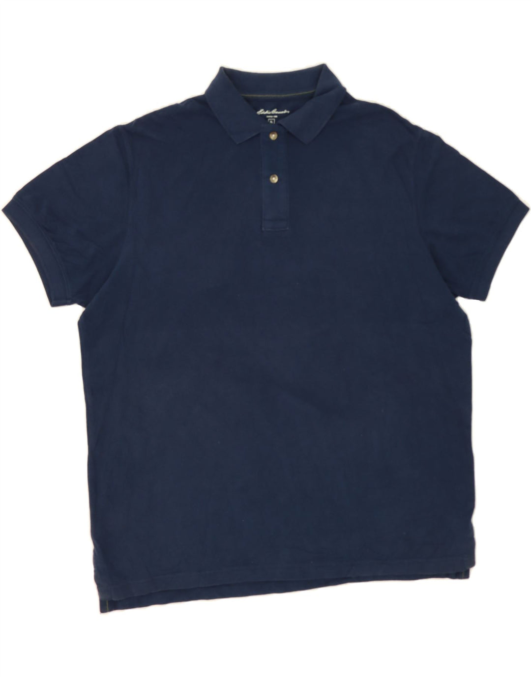EDDIE BAUER Mens Polo Shirt XL Navy Blue Cotton Vintage Eddie Bauer and Second-Hand Eddie Bauer from Messina Hembry 