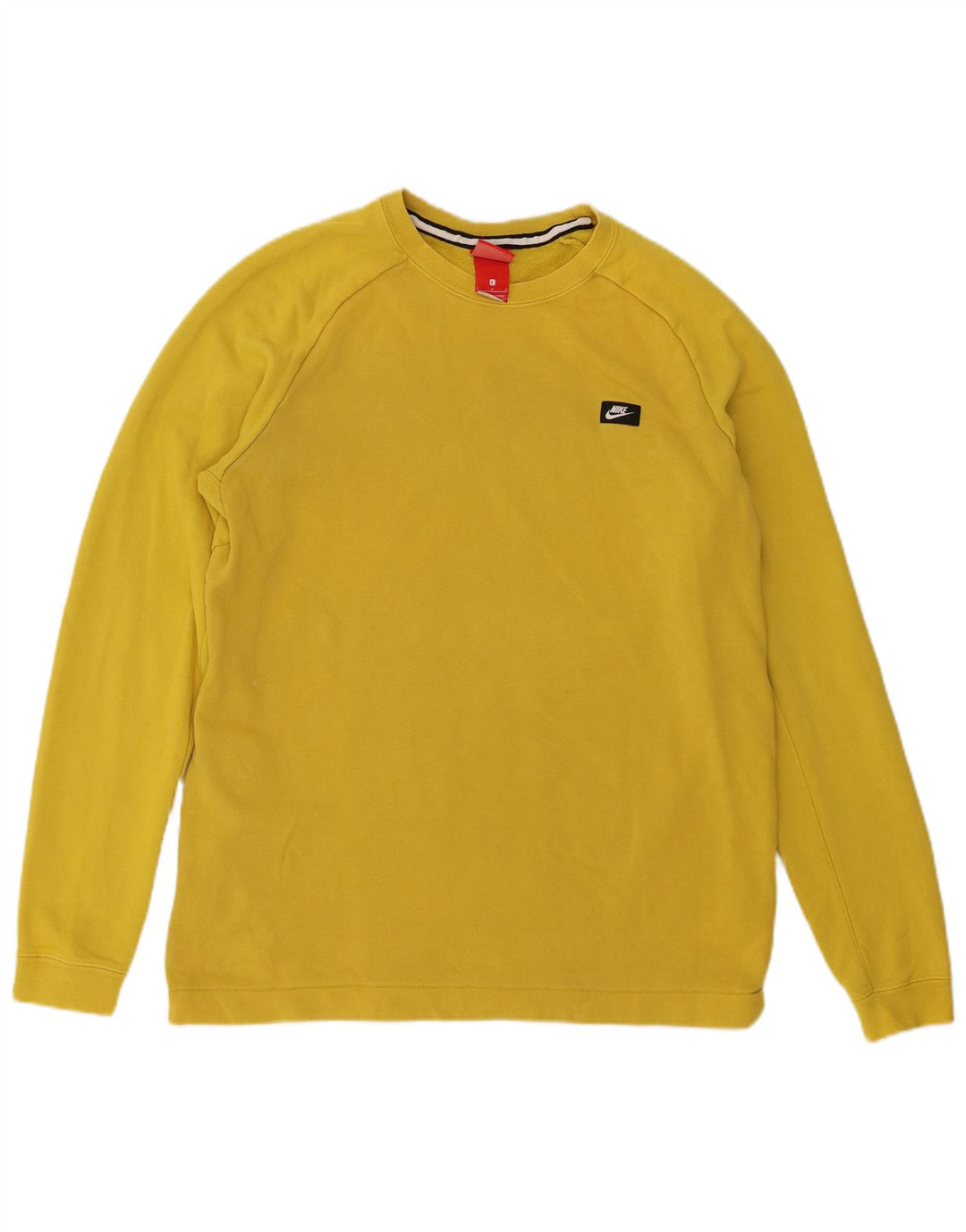 Nike Herren-Sweatshirt-Pullover, große gelbe Baumwolle