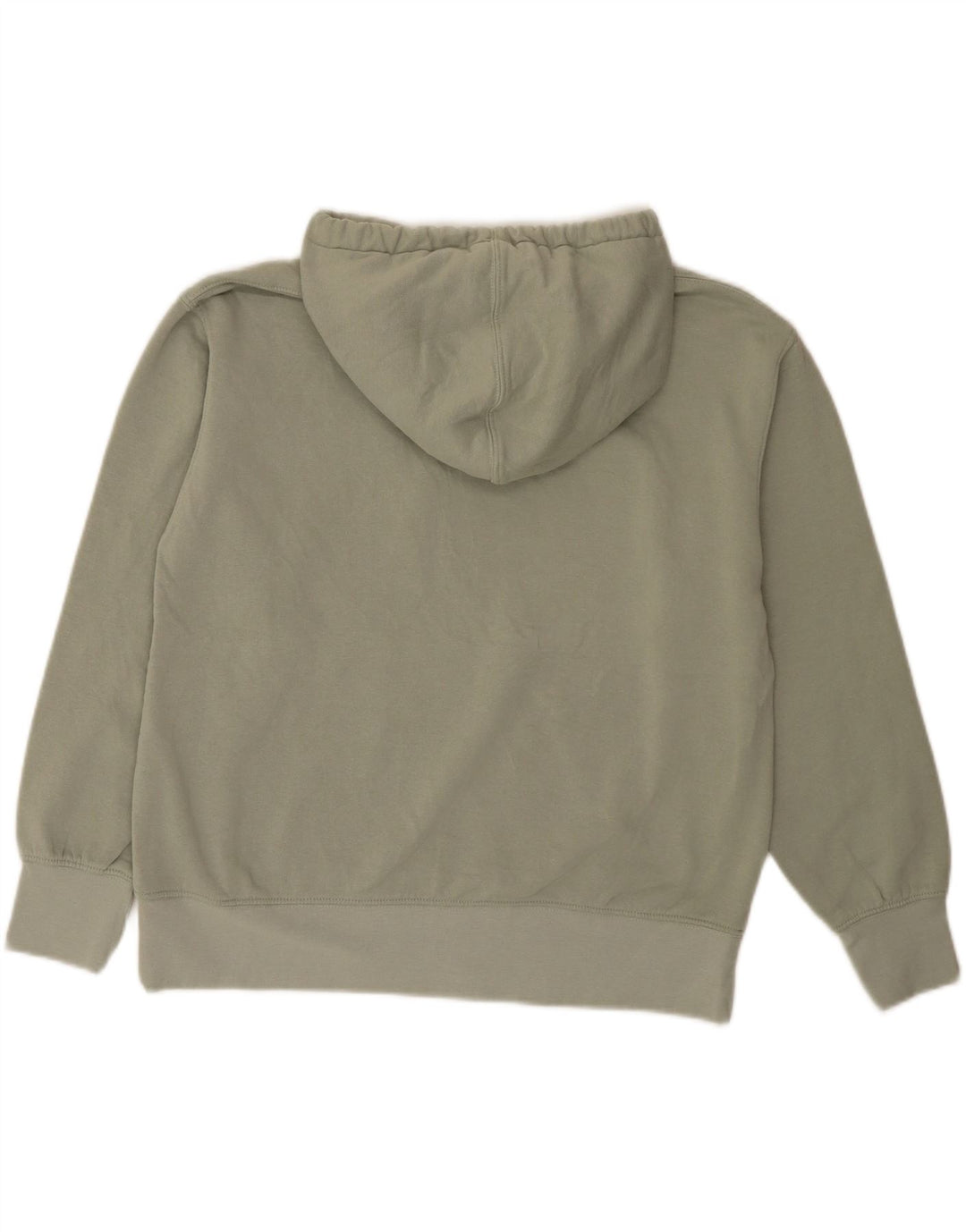 ZARA Womens Oversized Hoodie Jumper UK 14 Medium Khaki Cotton Vintage Zara and Second-Hand Zara from Messina Hembry 