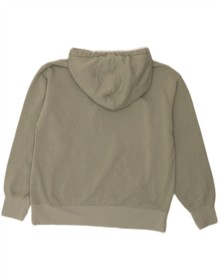 ZARA Womens Oversized Hoodie Jumper UK 14 Medium Khaki Cotton Vintage Zara and Second-Hand Zara from Messina Hembry 
