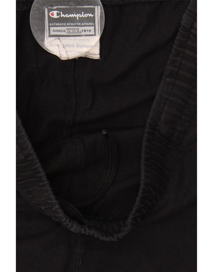 CHAMPION Mens Sport Shorts 2XL  Black Cotton Vintage Champion and Second-Hand Champion from Messina Hembry 