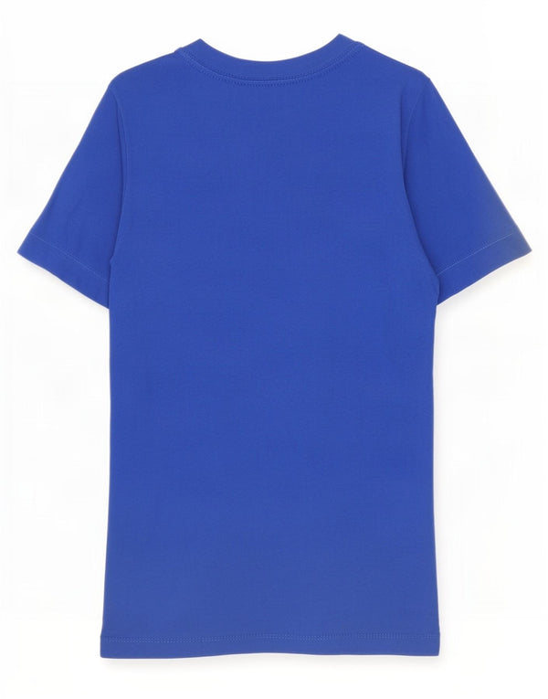 Nike Jungen T-Shirt mit Grafik, 6–7 Jahre, XS, blaue Baumwolle