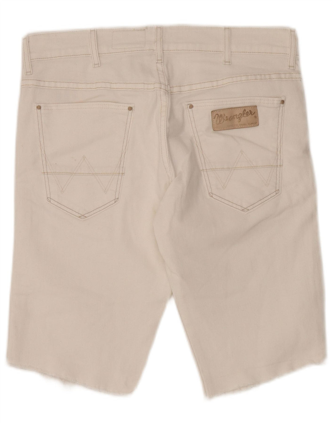 Wrangler Mens Vegas Denim Shorts W31 Mittelweiße Baumwolle