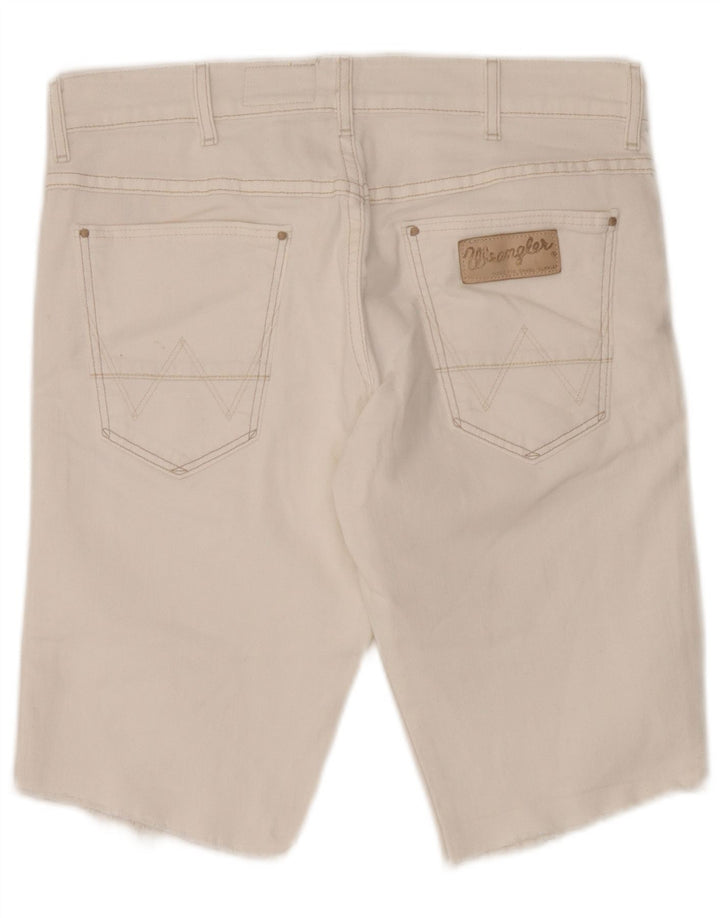 Wrangler Mens Vegas Denim Shorts W31 Mittelweiße Baumwolle