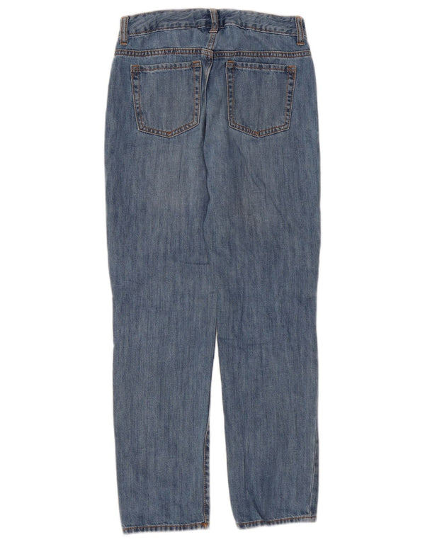 Gap Girls Girlfriend Distressed Straight Jeans 13–14 Jahre W26 L26 Blau