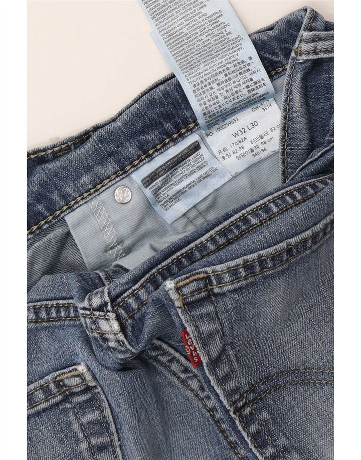 Levi's Damen Slim Jeans W32 L30 Blaue Baumwolle