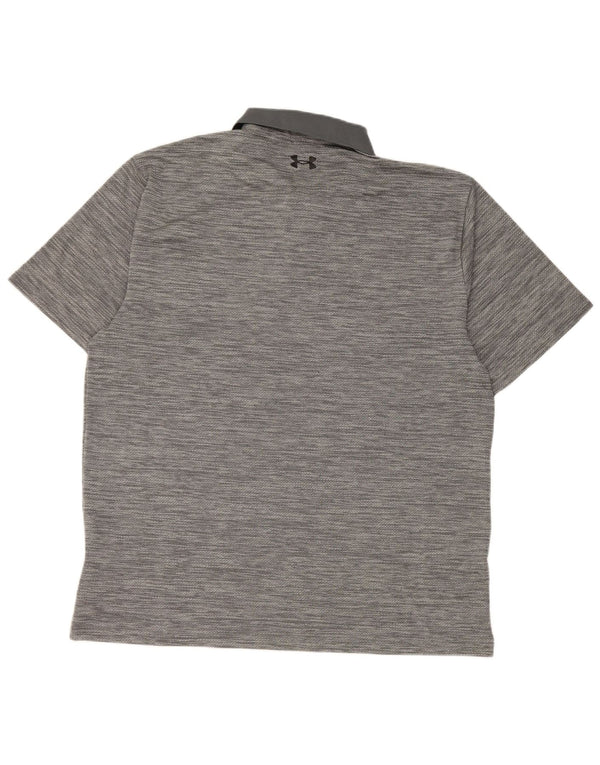 Under Armour Herren-Poloshirt XL, grau geflecktes Polyester