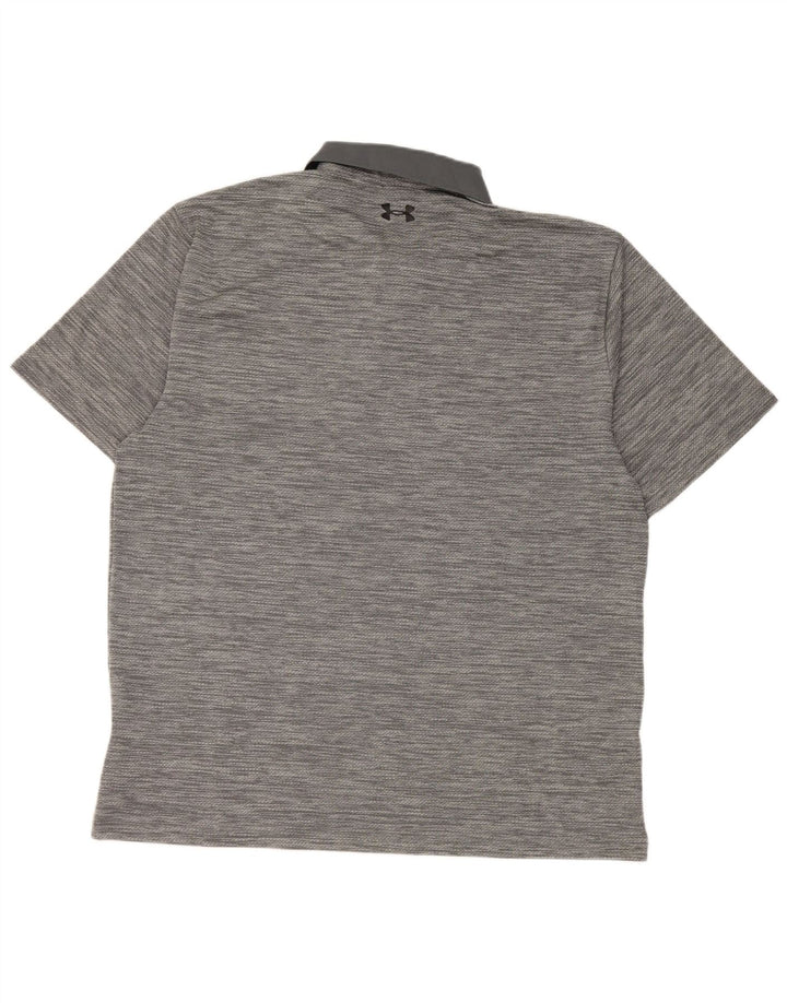 Under Armour Herren-Poloshirt XL, grau geflecktes Polyester