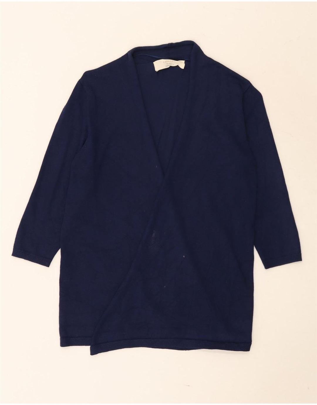 Zara Damen-Cardigan mit 3/4-Ärmeln, offen, Gr. 12, mittelmarineblau