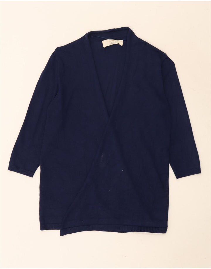 Zara Damen-Cardigan mit 3/4-Ärmeln, offen, Gr. 12, mittelmarineblau