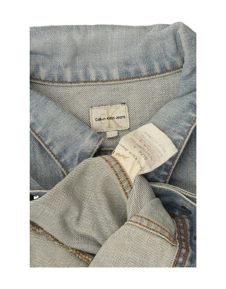 CALVIN KLEIN JEANS Womens Denim Jacket UK 16 Large Blue Cotton Vintage Calvin Klein Jeans and Second-Hand Calvin Klein Jeans from Messina Hembry 