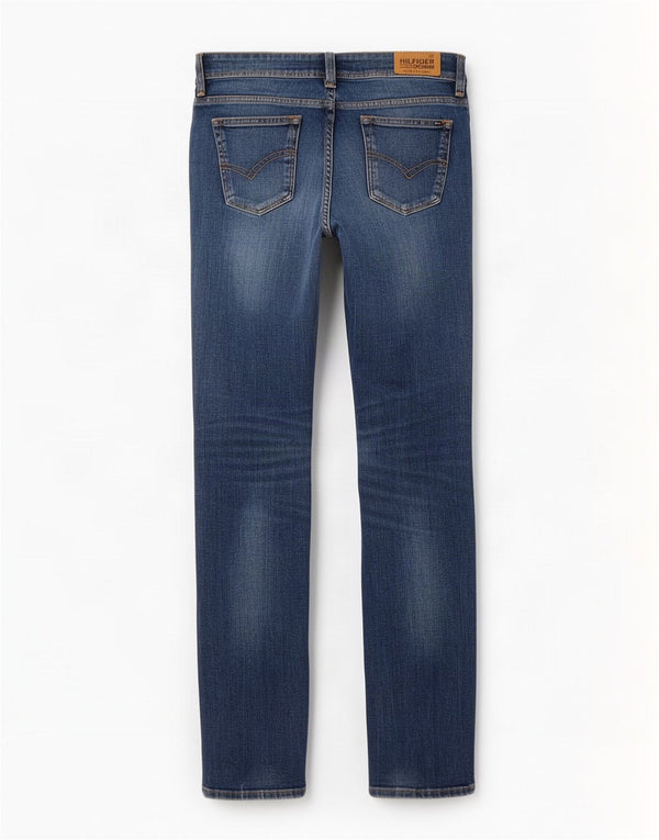 Tommy Hilfiger Damen Slim Jeans W26 L32 Blaue Baumwolle