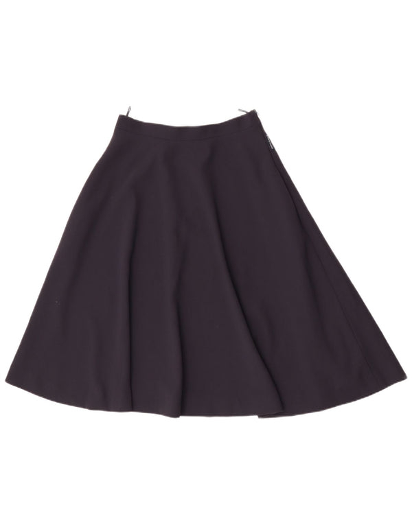 Armani Damen A-Linienrock IT 40 Small W26 Marineblaues Polyester