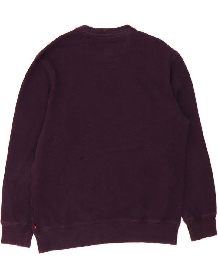 IZOD Mens Sweatshirt Jumper Medium Purple Cotton Vintage Izod and Second-Hand Izod from Messina Hembry 